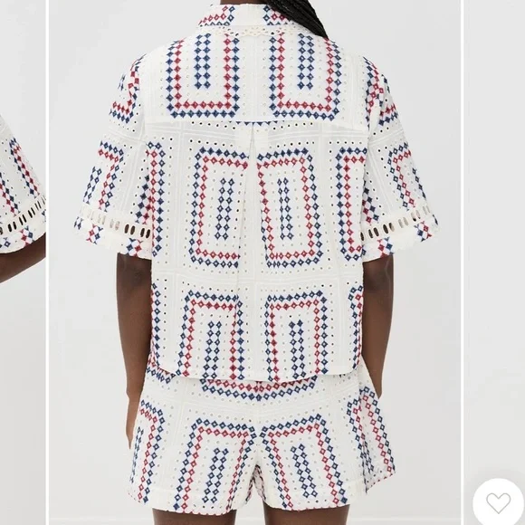 Hill House Annette Top Geo Eyelet - Picture 5 of 6